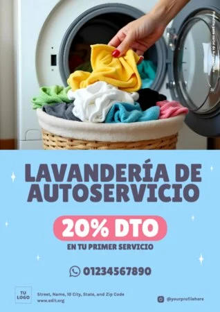 Editar un flyer de limpieza de alfombras