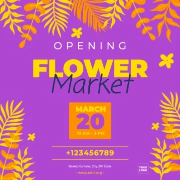 Modifica un design per negozio di fiori
