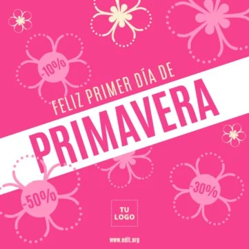 Edita un diseño primaveral