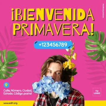 Edita un diseño primaveral