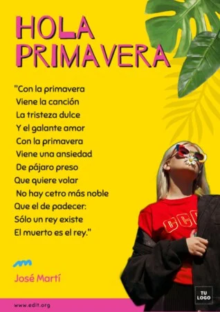 Edita un diseño del Día de la Poesía
