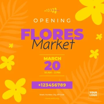 Edit a Flower Market banner