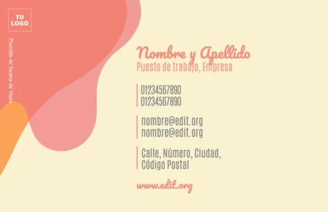 Edita una tarjeta de visita