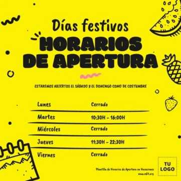 Editar mi horario comercial