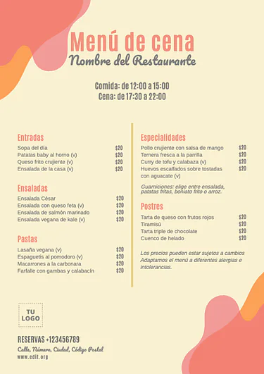 Edita una plantilla A4