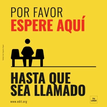 Edita una señal de Sala de Espera