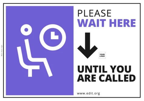 Edit a Waiting Room sign
