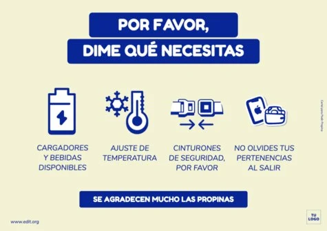 Editar una plantilla para Taxis