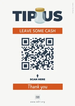 Edite um template com QR code