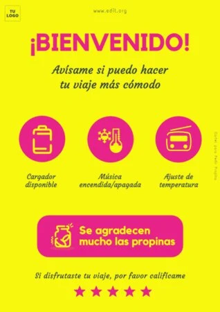 Editar una plantilla para Taxis
