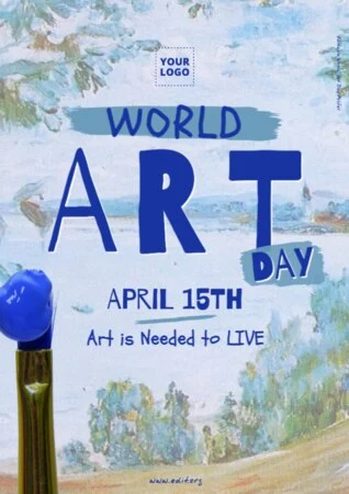 Edit a World Painters Day banner
