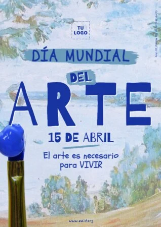 Edita un banner del Día del Arte