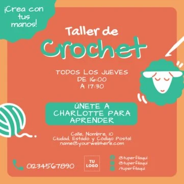 Edita un flyer de Crochet