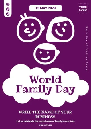 Edit a Day of Families flyer