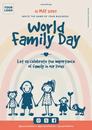 Edit a Day of Families flyer