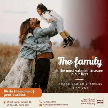 Edit a Day of Families flyer