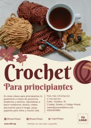 Edita un flyer de Crochet