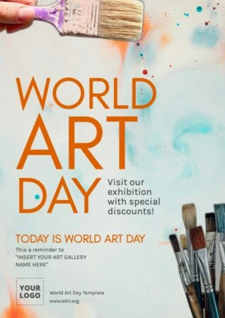 Edit a World Painters Day banner