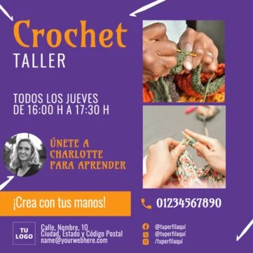 Edita un flyer de Crochet