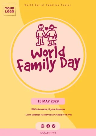 Edit a Day of Families flyer