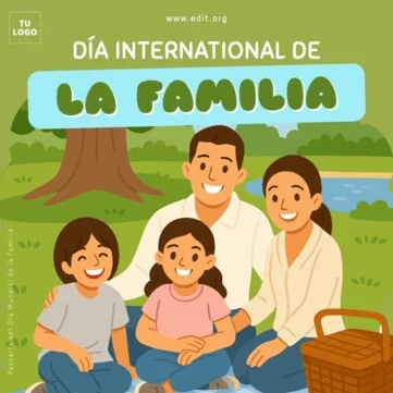 Edita flyers del Día de la Familia