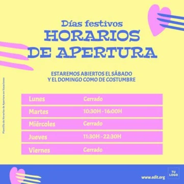 Edita un Calendario Vacacional