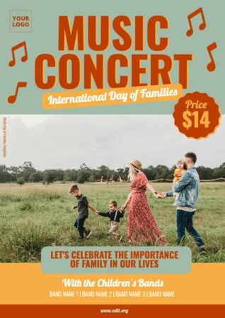 Edit a Day of Families flyer