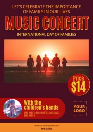 Edit a Day of Families flyer