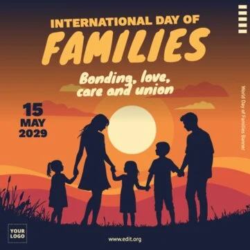 Edit a Day of Families flyer