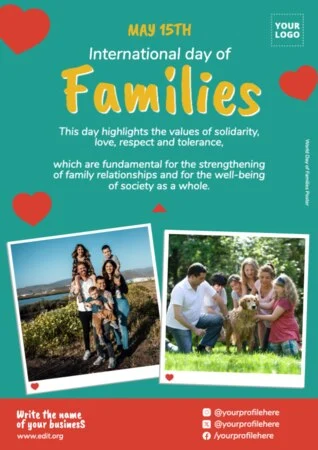 Edit a Day of Families flyer