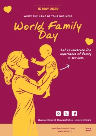 Edit a Day of Families flyer