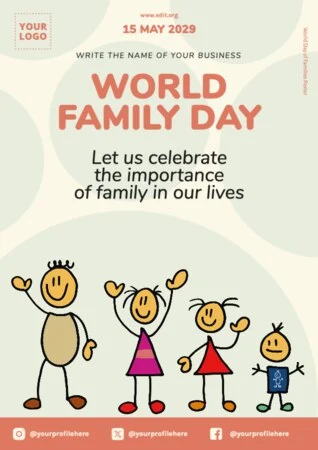 Edit a Day of Families flyer