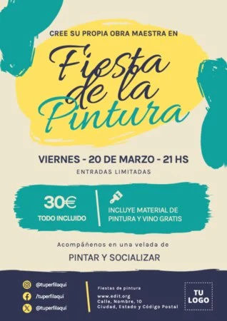 Edita un banner de Paint Party