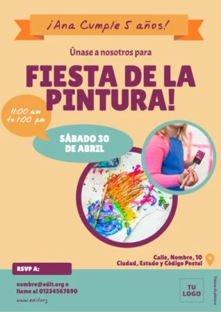 Edita un banner de Paint Party