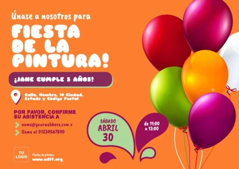 Edita un banner de Paint Party