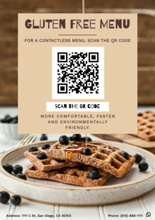 Bearbeite ein Hinweis QR-Code Schild