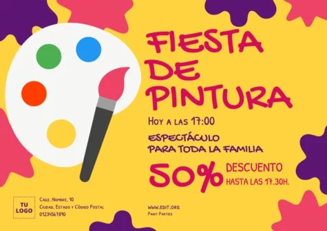 Edita un banner de Paint Party