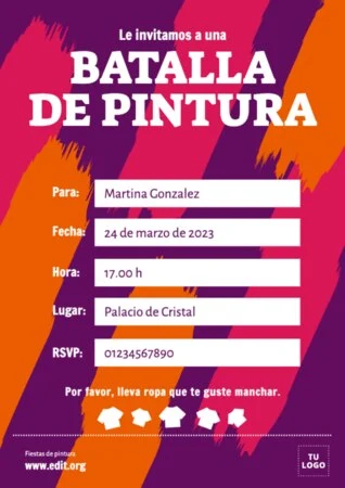 Edita un banner de Paint Party