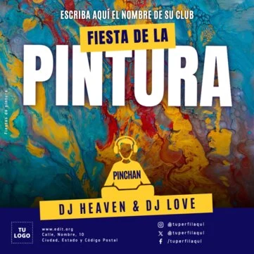 Edita un banner de Paint Party