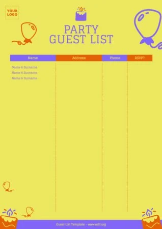 Edit a Guest List