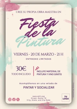 Edita un banner de Paint Party