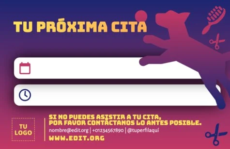 Edita una Tarjeta de Cita