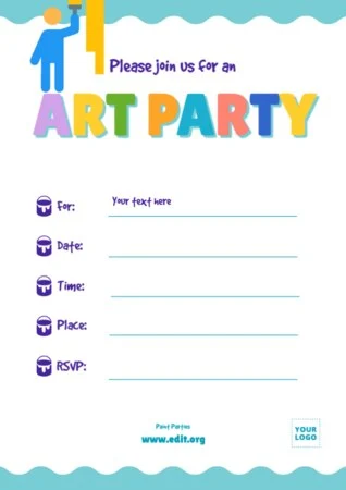 Edit a Paint Night flyer