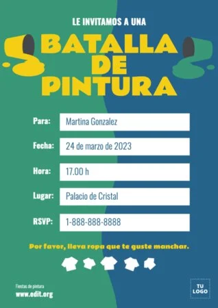 Edita un banner de Paint Party