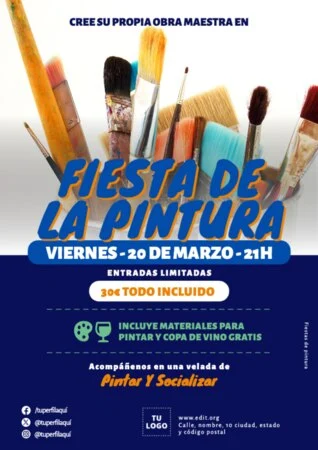 Edita un banner de Paint Party