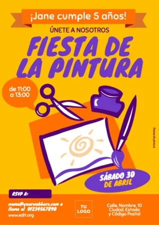 Edita un banner de Paint Party