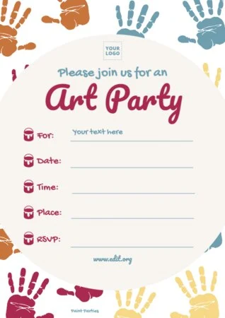 Edit a Paint Night flyer
