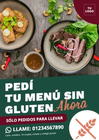 Edita una plantilla sin gluten