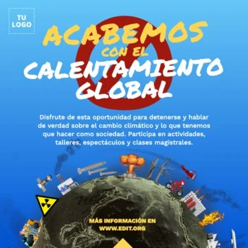 Edita un diseño de cambio climático