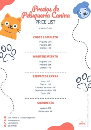 Descargar gratis una lista de precios